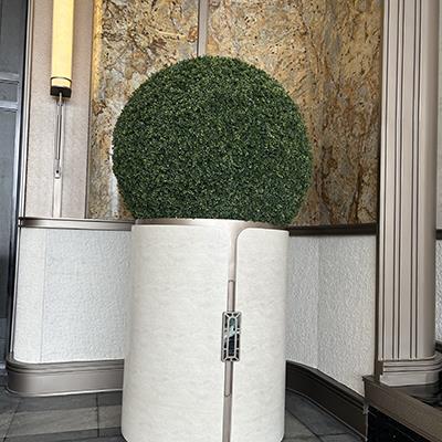 观山川售房部门口花箱